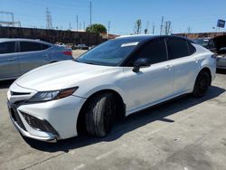 Salvage cars for sale at Wilmington, CA auction: 2021 Toyota Camry XSE