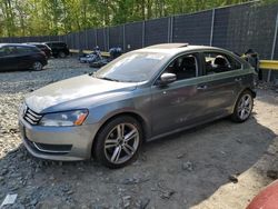Salvage cars for sale at Waldorf, MD auction: 2014 Volkswagen Passat SE