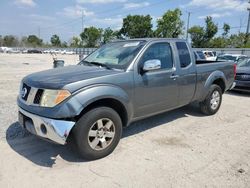 Salvage cars for sale from Copart Riverview, FL: 2005 Nissan Frontier King Cab LE