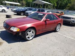 Salvage cars for sale from Copart Savannah, GA: 2001 Mercedes-Benz SL 500