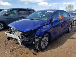 Salvage cars for sale at Elgin, IL auction: 2019 Hyundai Ioniq Blue