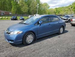 Salvage cars for sale from Copart Finksburg, MD: 2010 Honda Civic Hybrid