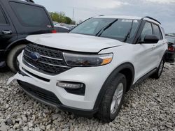 Salvage cars for sale at Columbus, OH auction: 2021 Ford Explorer XLT