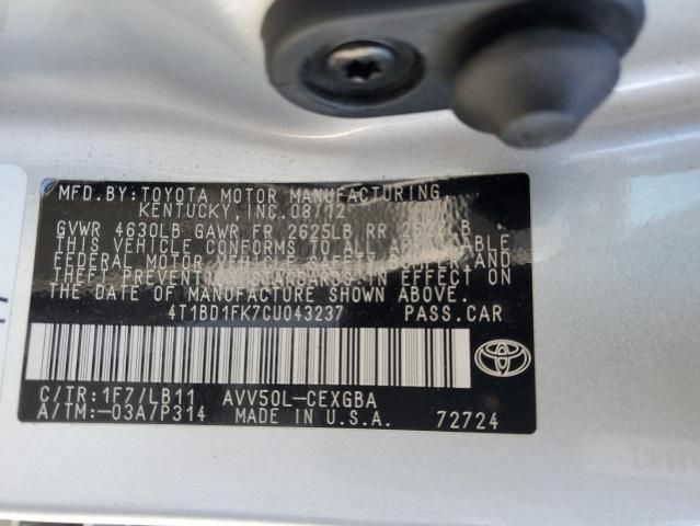 2012 Toyota Camry Hybrid