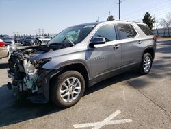 Salvage cars for sale from Copart Rancho Cucamonga, CA: 2020 Chevrolet Traverse LT