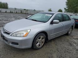 Salvage cars for sale from Copart Arlington, WA: 2007 Honda Accord EX