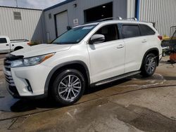 Salvage cars for sale at New Orleans, LA auction: 2017 Toyota Highlander SE