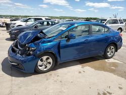 Honda salvage cars for sale: 2013 Honda Civic LX