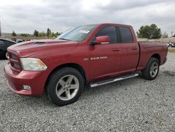Salvage cars for sale from Copart Mentone, CA: 2012 Dodge RAM 1500 Sport
