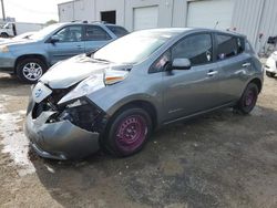 Salvage cars for sale at Jacksonville, FL auction: 2014 Nissan Leaf S