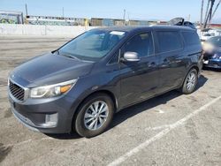 Salvage cars for sale at Van Nuys, CA auction: 2015 KIA Sedona LX