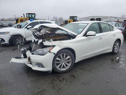 Salvage cars for sale at New Britain, CT auction: 2015 Infiniti Q50 Base