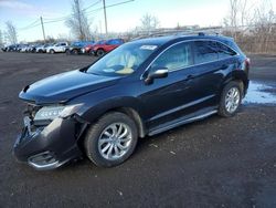 Salvage cars for sale from Copart Montreal Est, QC: 2016 Acura RDX Technology