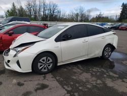 Salvage cars for sale from Copart Portland, OR: 2017 Toyota Prius