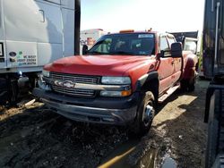 Salvage trucks for sale at Elgin, IL auction: 2002 Chevrolet Silverado K3500