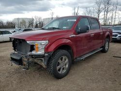 Ford salvage cars for sale: 2018 Ford F150 Supercrew