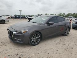 Salvage cars for sale from Copart Houston, TX: 2018 Mazda 3 Grand Touring