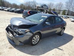 Salvage cars for sale at North Billerica, MA auction: 2016 Toyota Corolla L