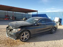 Salvage cars for sale from Copart Andrews, TX: 2015 Mercedes-Benz C 300 4matic