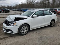 Salvage cars for sale at Ellwood City, PA auction: 2015 Volkswagen Jetta SE