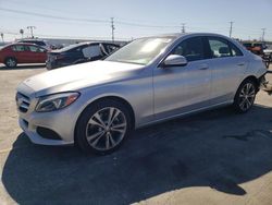 Salvage cars for sale from Copart Sun Valley, CA: 2015 Mercedes-Benz C 300 4matic