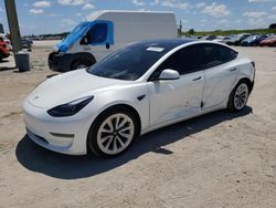 Salvage cars for sale from Copart West Palm Beach, FL: 2021 Tesla Model 3