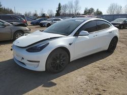 Salvage cars for sale from Copart Bowmanville, ON: 2022 Tesla Model 3