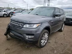 Salvage cars for sale from Copart Elgin, IL: 2014 Land Rover Range Rover Sport HSE