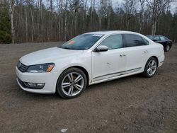 Salvage cars for sale at Bowmanville, ON auction: 2013 Volkswagen Passat SEL