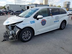 Vehiculos salvage en venta de Copart New Orleans, LA: 2021 Toyota Sienna XLE