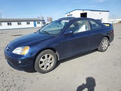 Salvage cars for sale at Airway Heights, WA auction: 2003 Honda Civic EX