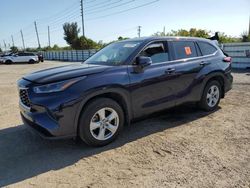 Salvage cars for sale at Miami, FL auction: 2021 Toyota Highlander L