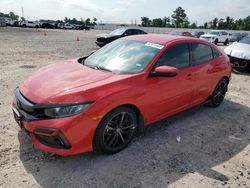 Salvage cars for sale from Copart Houston, TX: 2020 Honda Civic Sport