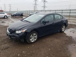 Honda Civic LX salvage cars for sale: 2013 Honda Civic LX