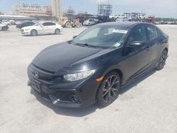 Vehiculos salvage en venta de Copart New Orleans, LA: 2018 Honda Civic Sport