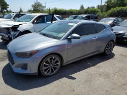 Salvage cars for sale from Copart San Martin, CA: 2019 Hyundai Veloster Base