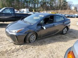 Salvage cars for sale at North Billerica, MA auction: 2019 Toyota Prius