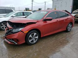 Honda salvage cars for sale: 2020 Honda Civic LX