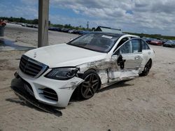 Mercedes-Benz salvage cars for sale: 2018 Mercedes-Benz S 560 4matic