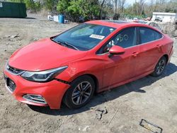 Salvage cars for sale from Copart Baltimore, MD: 2016 Chevrolet Cruze LT