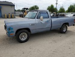 Salvage cars for sale from Copart Midway, FL: 1985 Dodge D-SERIES D100
