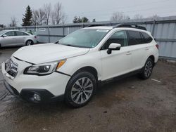 Salvage cars for sale from Copart Bowmanville, ON: 2016 Subaru Outback 2.5I Limited