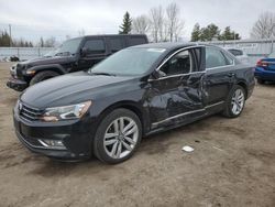 Salvage cars for sale from Copart Bowmanville, ON: 2016 Volkswagen Passat SEL