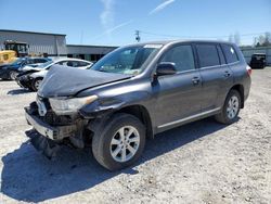 Salvage cars for sale from Copart Leroy, NY: 2012 Toyota Highlander Base