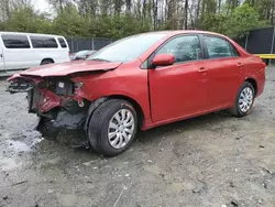 Salvage cars for sale from Copart Waldorf, MD: 2012 Toyota Corolla Base