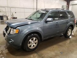 Ford Escape Limited salvage cars for sale: 2012 Ford Escape Limited