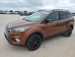 Salvage cars for sale at San Antonio, TX auction: 2017 Ford Escape Titanium