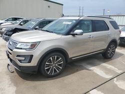 Salvage SUVs for sale at auction: 2017 Ford Explorer Platinum