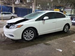 Honda Civic exl salvage cars for sale: 2012 Honda Civic EXL