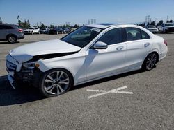 Salvage cars for sale at Rancho Cucamonga, CA auction: 2018 Mercedes-Benz C300